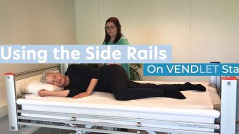 Using the side rails on VENDLET Standard