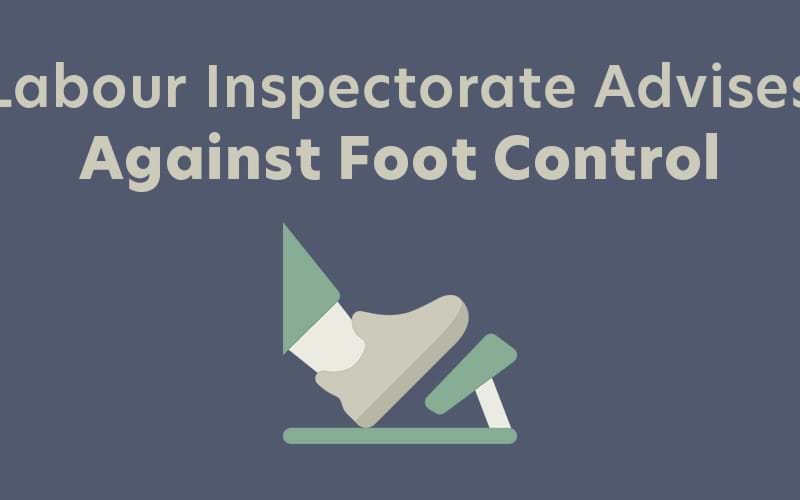 Labor inspectorate advises against foot control